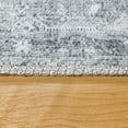thumbnail image 5 of Transitional Distressed Oriental Medallion Indoor Power-Loomed Area Rug, 3' 6" x 5' 6", Charcoal by Blue Nile Mills, 5 of 8