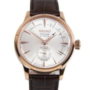 Seiko Presage Cocktail Automatic Champagne Dial Power Reserve Leather SSA346