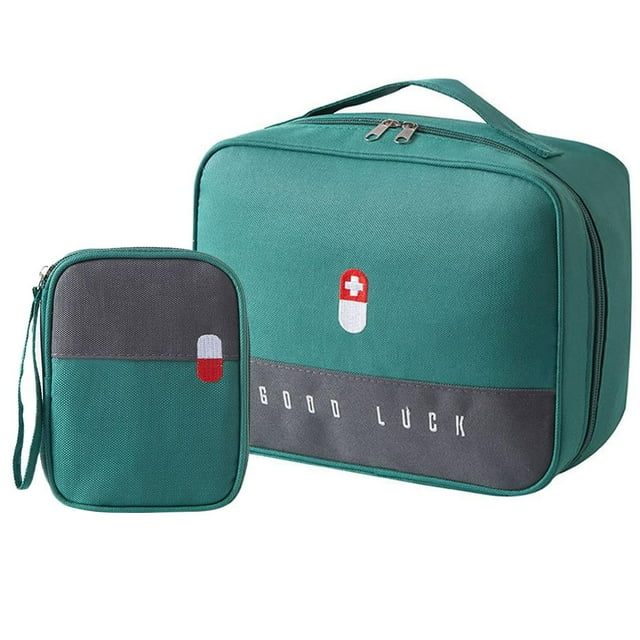 Bolsa impermeable de gran capacidad para el hogar, bolsa de emergencia portátil, bolsa de almacenamiento vacía, botiquín de primeros auxilios, 2 paquetes