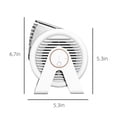thumbnail image 3 of Fiudx Ofertas del día Ventilador de circulación, ventilador de mesa de escritorio de 3 velocidades, ventilador eléctrico enchufable, viento fuerte de rotación, ventilador pequeño personal silencioso, 3 of 7