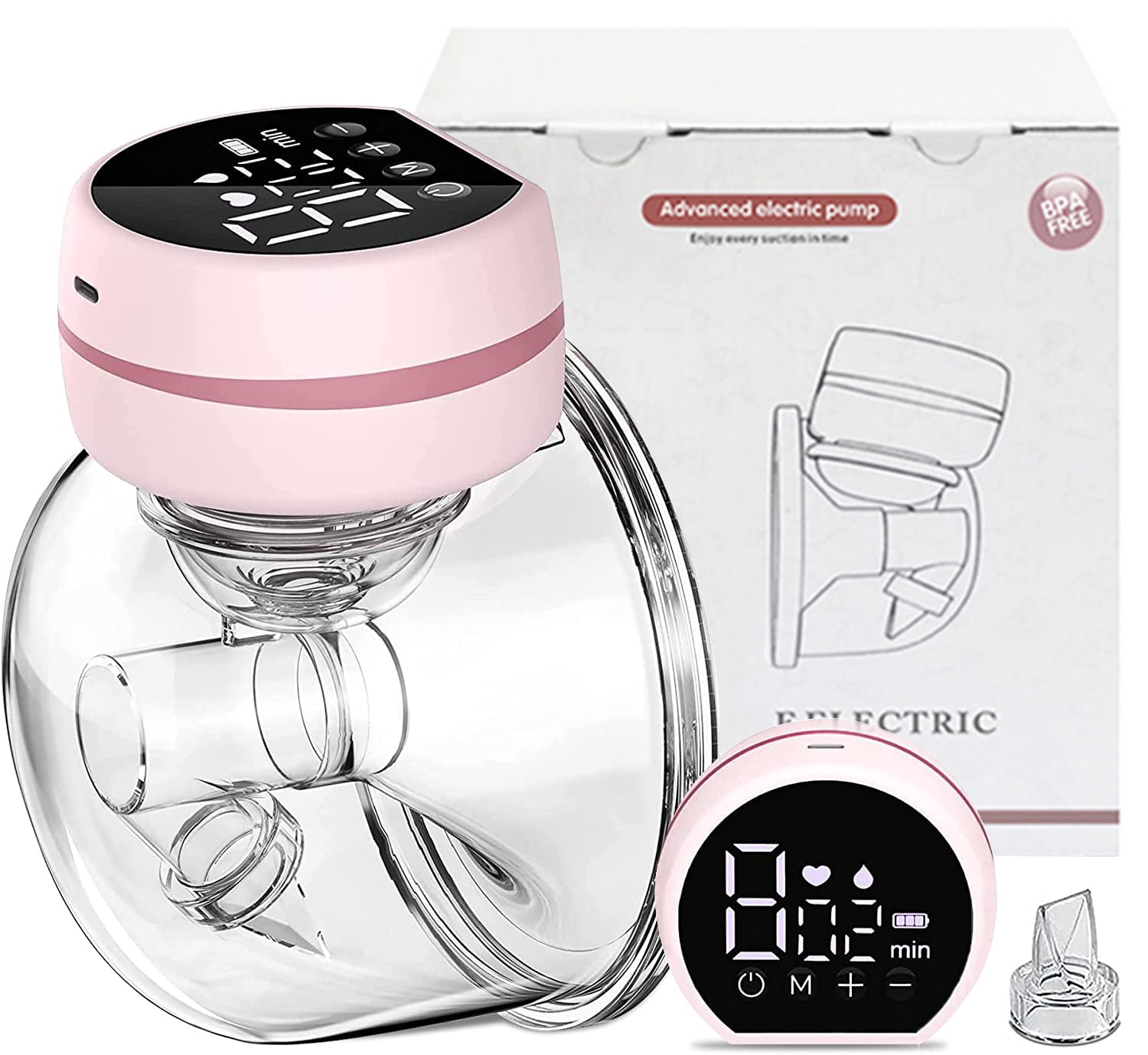 Wearable Wireless Breast Pump, Low Noise Painless Comfort Portable