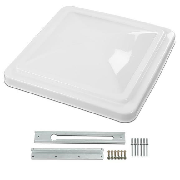 PIT66 14"x14" White Roof Vent Cover Camper RV Trailer Ventline Fit For Ventline Elixir