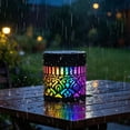 thumbnail image 5 of 2Pcs Solar Mandala Wall Lights,Garden Fence Lights,7‑Color Changing Outdoor Decorative Projection Lamp,Mandala Solar Lights,Waterproof Metal Fence Light for Yard Garden Patio Backyard Post, 5 of 9