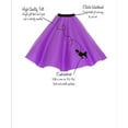 thumbnail image 4 of 10-12 yrs Large Child - 50's Poodle Skirt - Purple, 4 of 4