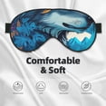 thumbnail image 5 of Uemuo Blue Iceberg Leaf Wolf Pattern Sleep Eye Mask - Light Blocking Sleep Mask Blocking Out Light Perfectly, Soft and Comfortable Night Eye Mask, Eye Blinder, 5 of 7