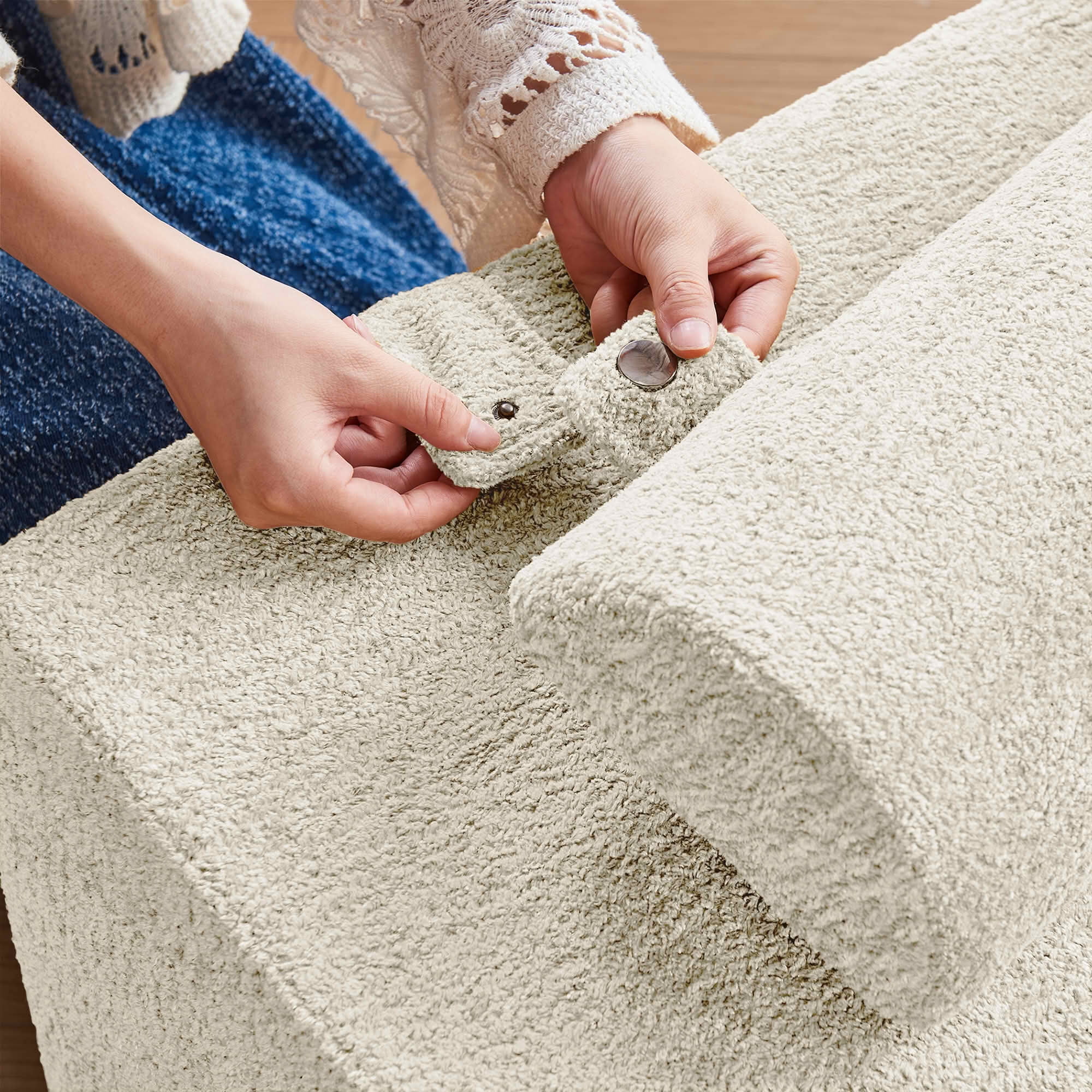 MAYEERTY High-Density Sponge Foldable Tatami Sofa Bed Multi-Use Lounge Chair No Assembly