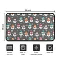 thumbnail image 5 of Gray Christmas Snowman Pattern Door Rugs,Washable Non Slip Door Mats Indoor,Decorative Door Mats,Entry Mat Indoor for Entrance,Bedroom,Kitchen,Bathroom,30"x17", 5 of 6