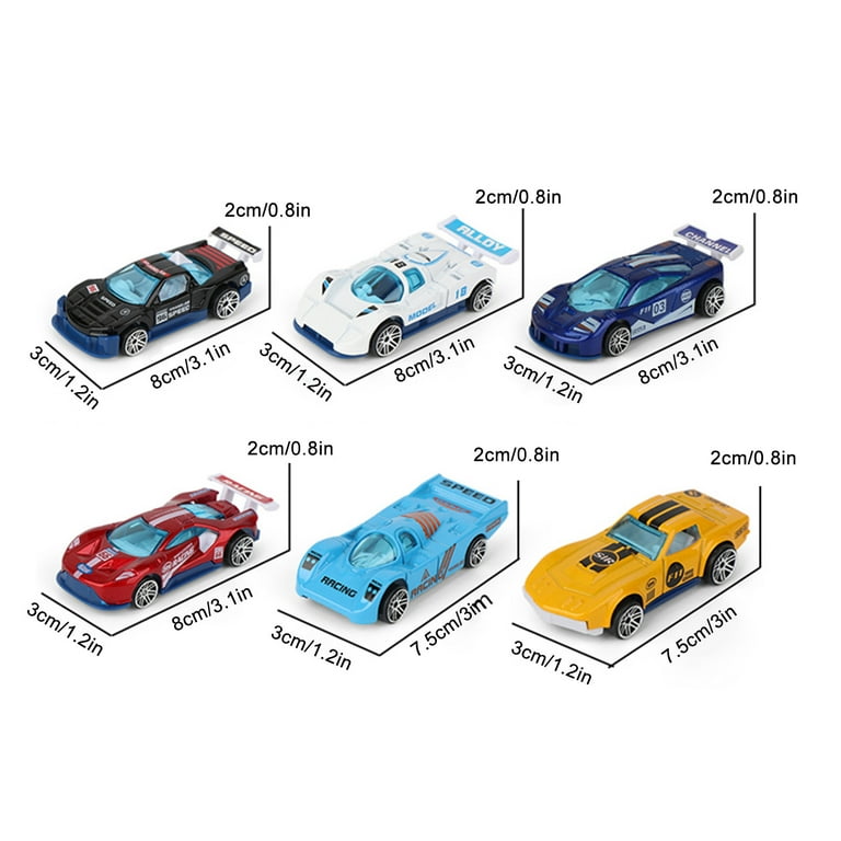 Twfbrm 6PCS Pull Back Toy Car Alloy Race Car Scale Model