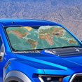 thumbnail image 2 of KUIFORTI Front Windshield Sun Shade Large Car Shades for Front Windows, Easy Installation Reusable Sun Shield for Car, SUV, Big Sedan, Van, Hatchback, Map, 2 of 6