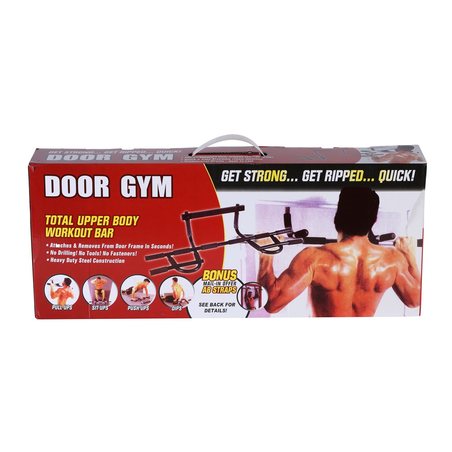 HolaHatha Workout Door Pull Up Chin Up Bar for Doorway Exercise Fitness