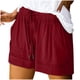 thumbnail image 2 of Pantalones cortos de verano Augper para mujer con estampado de leopardo, camuflaje, liso y floral, cintura elástica y bolsillos., 2 of 7