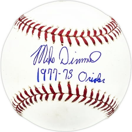 Mike Dimmel Autographed Official MLB Baseball Baltimore Orioles "1977-78 Orioles" SKU #229752