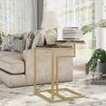 thumbnail image 3 of Furniture of America Parata 2-Piece Nesting Table, Black, 3 of 10