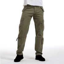 cllios Under $5 Men's Cargo Pants Relaxed Fit Multi Pockets Pants Work Military Trousers Classic Workwear Cargo Pants