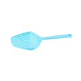 thumbnail image 2 of MInHoues Blue Non Stick Slotted Spoon Strainer, Heat Resistant Plastic Food Scoop Colander with Long Handle, Kitchen Skimmer Utensil for Boiling Draining Frying and Serving, 13.58", 2 of 5