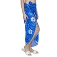 thumbnail image 4 of HAPPY BAY Women's Beach Summer Wrap Swim Sarong Cover Ups One Size Floral Blue, 4 of 5