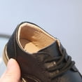 thumbnail image 5 of hengsof Toddler Girls' Solid Color Dress Shoes Children's Spring Summer Soft Soled Lace Up Casual Flats Wedding Church Formal Shoes, 5 of 9