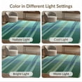 thumbnail image 7 of ODIKA 3'x5' Washable Throw Rug Lime Arrangement Striped Displaying Crosshatch Styling Farmhouse for Entryway, Kitchen, Mudroom, Stain Resistant, Low Profile, Non-Slip, 7 of 7