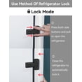 thumbnail image 4 of ABCISI 2-Pack Child Proof Refrigerator Lock for Kids, Baby Safety Fridge Door Locks Childproof Latches for Toddlers, Cats and Dogs, Easy Install (Black), 4 of 7