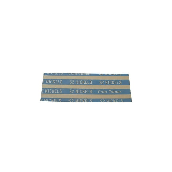 CONTROLTEK $2 Nickel Coin Wrapper Kraft/Blue 1000/Box (560043)