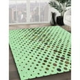 thumbnail image 3 of Ahgly Company Machine Washable Indoor Square Transitional Green Area Rugs, 7' Square, 3 of 7