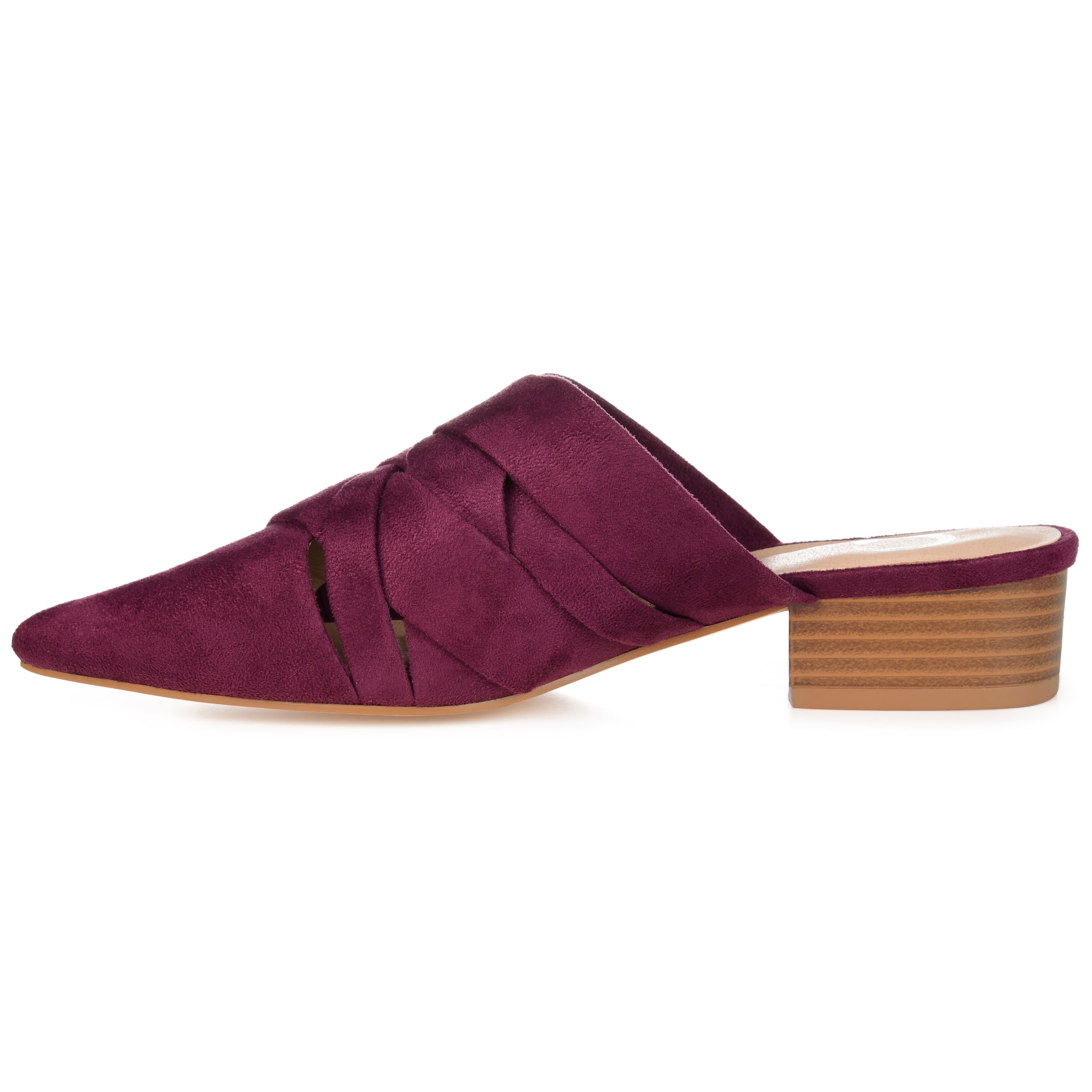Journee Womens Kalida Slip On Pointed Toe Mules Flats