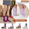 thumbnail image 4 of Merino Wool Boot Socks Size 5-9 Thermal Winter Warm Thick Cozy Hiking Socks for Men Women 3 Pairs, 4 of 6
