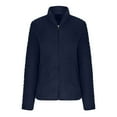 thumbnail image 3 of LEEYNEER Women‘s Polar Soft Fleece Jacket Classic Fit Long Sleeve Full Zip Fleece Lined Sherpa Coat Fall Winter Stand Collar Recreation Coat with Pockets, 3 of 5