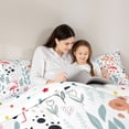 thumbnail image 4 of Homewish Pink Flamingo 7pcs Bedding Comforter Set for Teens Boys Girls,Flower Animal Queen Bedding Sets Super Cozy,Dreamy Princess Queen Sheet Sets,Ultra Soft Home Decor,Reversible, 4 of 8