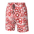 thumbnail image 4 of Logiee Plus Cross Print Mens Swim Trunks Quick Dry Board Shorts,Breathable Hawaii Beach Shorts Swimwear Bathing Suits-X-Large, 4 of 6