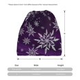 thumbnail image 3 of Disketp Snowflake Gradient Purple Slouchy Beanie Hip-Hop Soft Lightweight Running Beanie Adult Hats Chemo Cap for Men Women, 3 of 8