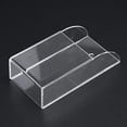 thumbnail image 2 of Clear Acrylic Remote Control Holder Small Media Storage Box TV Control Caddy Smart Phone Station, 1 Case, 2 of 4