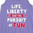 thumbnail image 2 of Instant Message - Life Liberty And The Pursuit Of Fun - Toddler & Youth Girls A-line Dress, 2 of 5