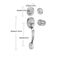thumbnail image 2 of Modern Style Inactive Dummy Handleset (Silver), 2 of 2