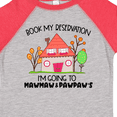 thumbnail image 4 of Inktastic Book My Reservation I'm Going to Mawmaw and Pawpaw's House Boys or Girls Toddler T-Shirt, 4 of 5