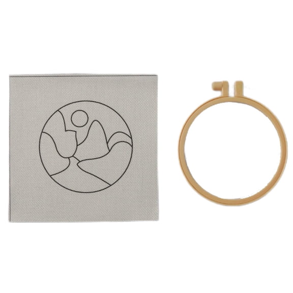 SIYTUAU 6 Patterns Punch Needle Embroidery Kit Made From Plastic For Diy Craft Stitching Art Beginner Friendly 6 Patterns Punch Needle Embroidery Kit