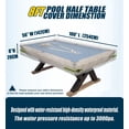 thumbnail image 3 of Pool Table Cover 8ft - Billiard Table Cover, 600D Waterproof Covers for Billiard Pool Table, Heavy Duty Scratched-Free UV Protection Snooker Furniture Table Cover - 8 Feet, 3 of 6