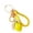 Yellow rope, variant on Cute Lemon Design Key Holder Featuring 4 Rope Options Compact 10.5cm Metal Keychain Adornment For Everyday Use