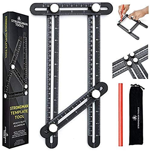 Universal Angleizer Ruler Template Tool with Multi Angle Measuring Full Aluminum 