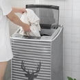 thumbnail image 5 of Washing Machine Cover with Zipper Thick PEVA Washer Cover Waterproof and Breathable Dryer Cover Pulsator Washing Machine Protector for Drum Washer and Flip Lid Washer, 5 of 5