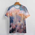 thumbnail image 3 of Jellyfish Ocean Style Women's Short Sleeve T-Shirt Crew Neck Casual Summer Trendy Loose Fit Tops, 3 of 6