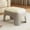 Gray, variant on Hohaski Plastic Small Stool for Living Room & Bathroom, Thickened Stackable Short Seat, Faux Leather Square Foot Rest