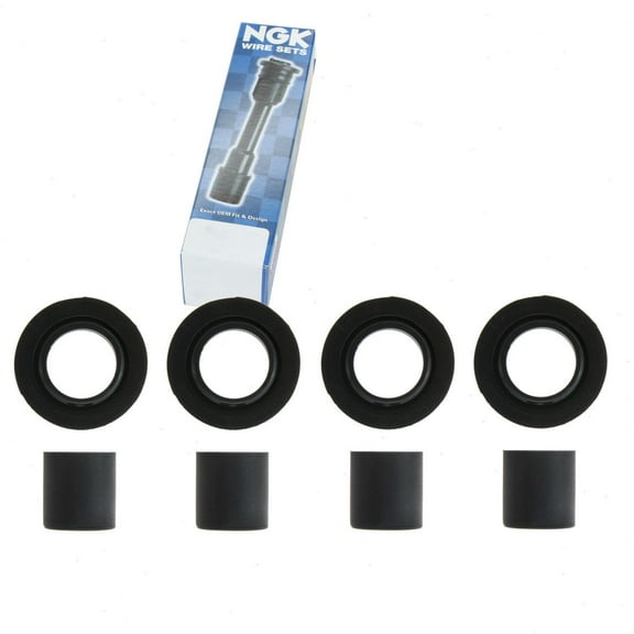 4 pc NGK Ignition Coil Boots compatible with Honda CR-V 2.4L L4 2002-2014