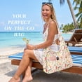 thumbnail image 6 of Gocvo Multi-Pocket Hobo Bags for Women, Corduroy Tote Bag for Casual Outings Work Shopping(Retro Flowers), 6 of 9