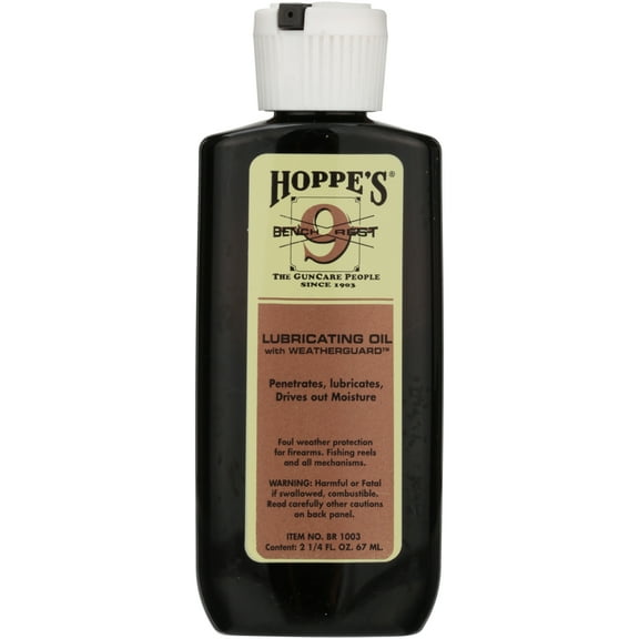 Hoppe's Bench Rest Lubricating Oil with Weatherguard, 2.25 fl. oz. Bottle