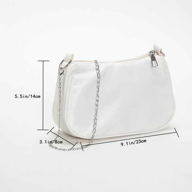 Bolso vagabundo de moda para mujer, bolso de axila versátil con cadena simple para regalo (beige) Ndcxsfigh Para Estrenar