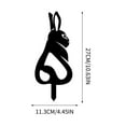 thumbnail image 3 of Acrylic Bunny Garden Decor,Set of 1 Rabbit Silhouette Yard Decor for Outside, Waterproof Lawn Decor (Bunny Black), 3 of 5