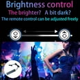 thumbnail image 4 of XWSHYW Luces Decorativas Tira de Luce Led para Coche, 4 Unidas, 48 Led, 12 V, Multicolor, Luz Interior para Coche, Kit de Luce Led con Activación de Sonido de 20 Teclas, Control Remoto Inalámbrico y, 4 of 6
