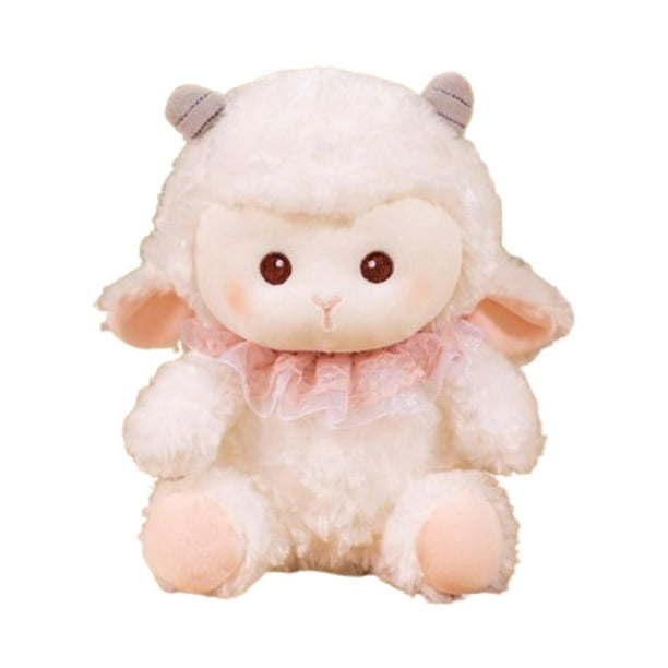 Muñeco de oveja de peluche,Juguete de peluche de oveja,Decoración del hogar,Animal de peluche de oveja de dibujos animados realista y cómodo,Juguete