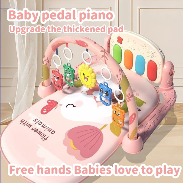 KOPPOP Baby Play Gym with Piano Mat, Bunny Theme photo 4